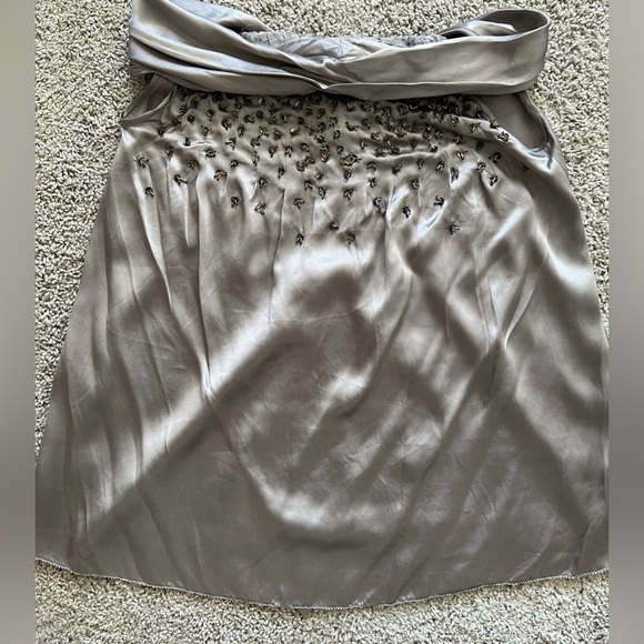 Day Birger Et Mikkelsen gray hand embelished silk blouse- Beautiful! - Picture 12 of 15